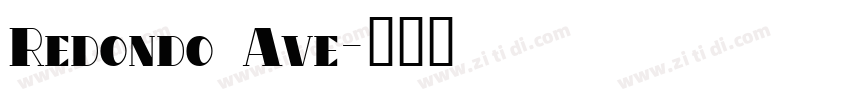 Redondo Ave字体转换